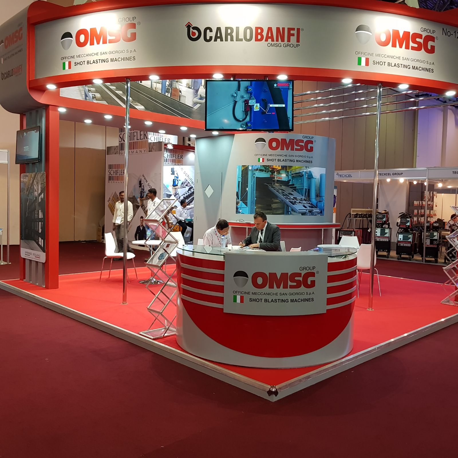 granigliatrici OMSG CARLO BANFI alla fiera steelfab
